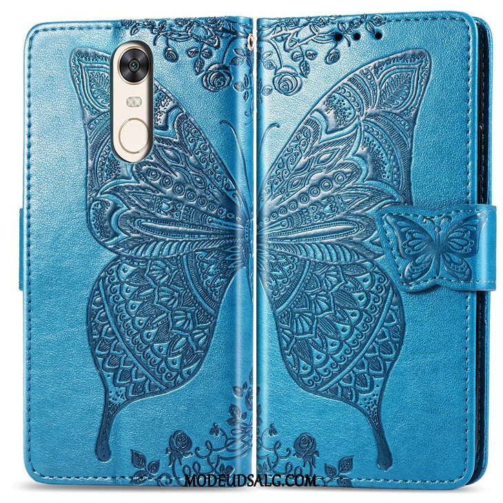 Xiaomi Redmi 5 Etui / Cover Lædertaske Anti-fald Rød Lille Sektion Clamshell