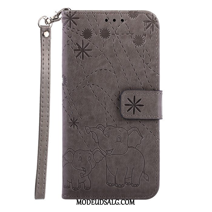 Xiaomi Redmi 5 Etui Lædertaske Hængende Ornamenter Cover Rød Blå