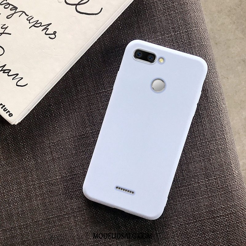 Xiaomi Redmi 6 Etui Beskyttelse Solid Farve Tynd Rød Lille Sektion