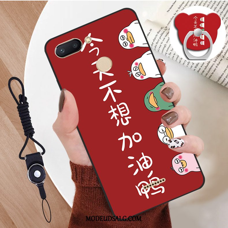 Xiaomi Redmi 6 Etui Cover Rød Anti-fald Alt Inklusive Membrane