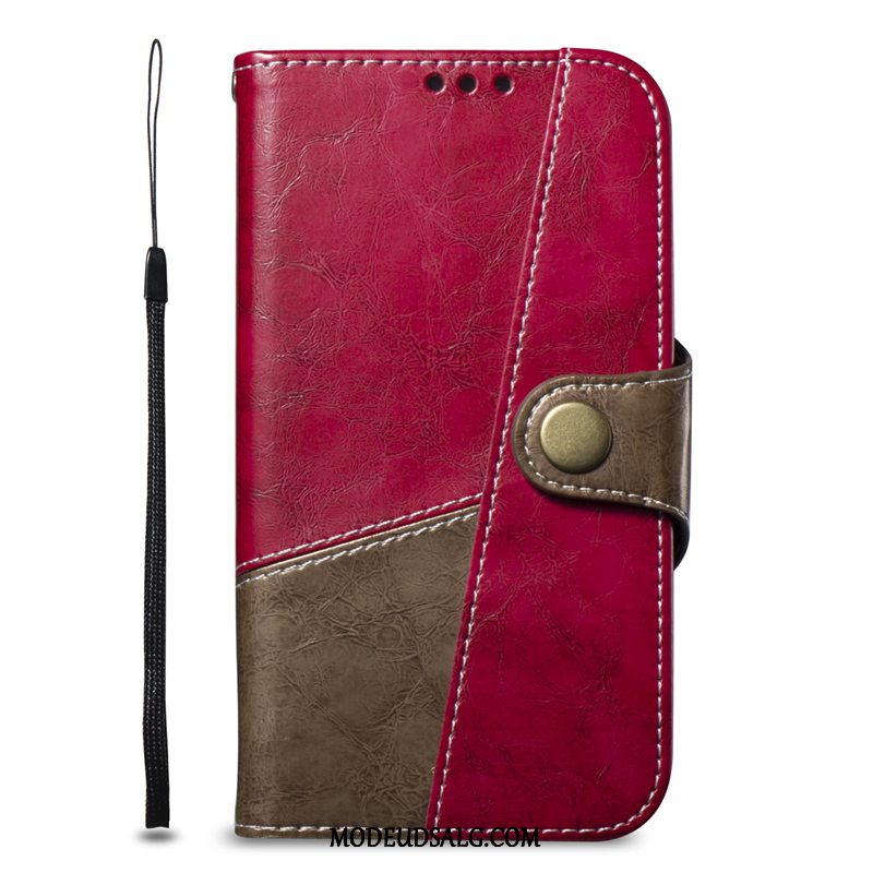 Xiaomi Redmi 6 Etui / Cover Rød Folio Lille Sektion Anti-fald Alt Inklusive