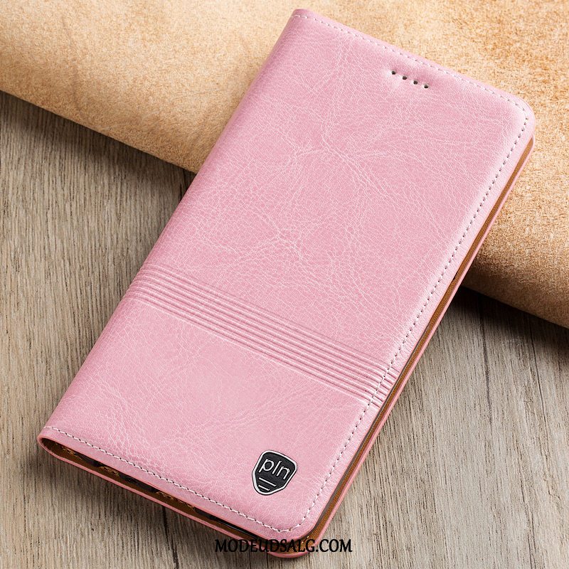 Xiaomi Redmi 6 Etui Lille Sektion Rød Sort Cover Lædertaske