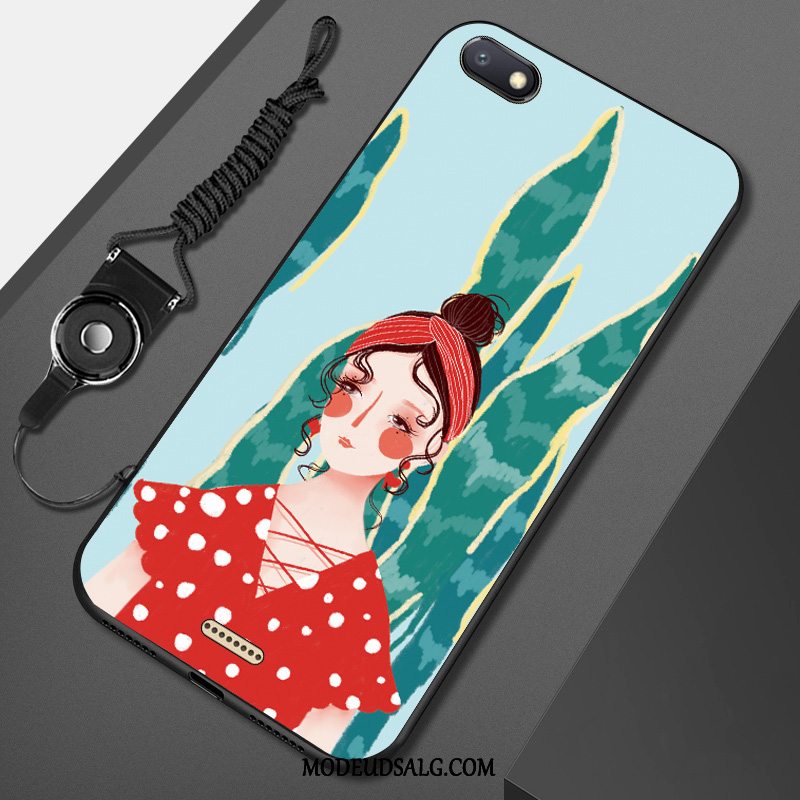 Xiaomi Redmi 6a Etui / Cover Blå Lille Sektion Hjerte Hængende Ornamenter Kunst