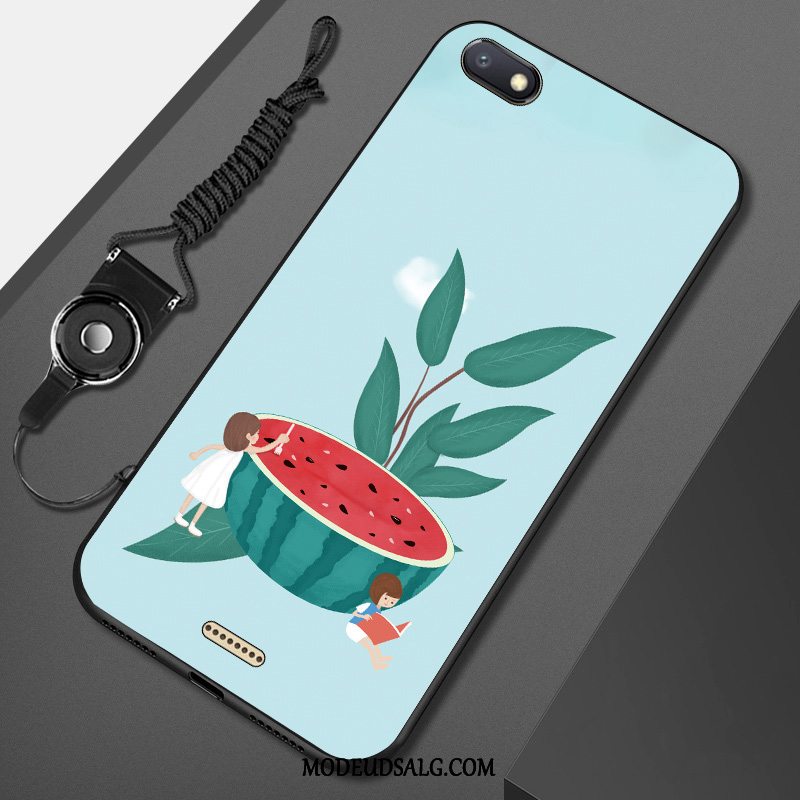 Xiaomi Redmi 6a Etui / Cover Blå Lille Sektion Hjerte Hængende Ornamenter Kunst