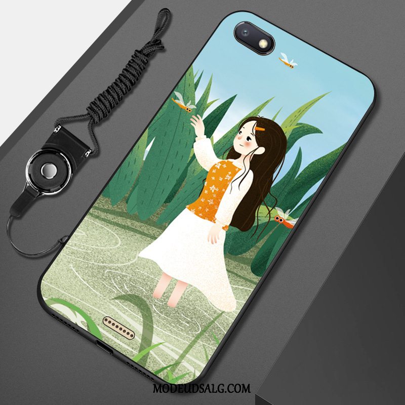 Xiaomi Redmi 6a Etui / Cover Blå Lille Sektion Hjerte Hængende Ornamenter Kunst