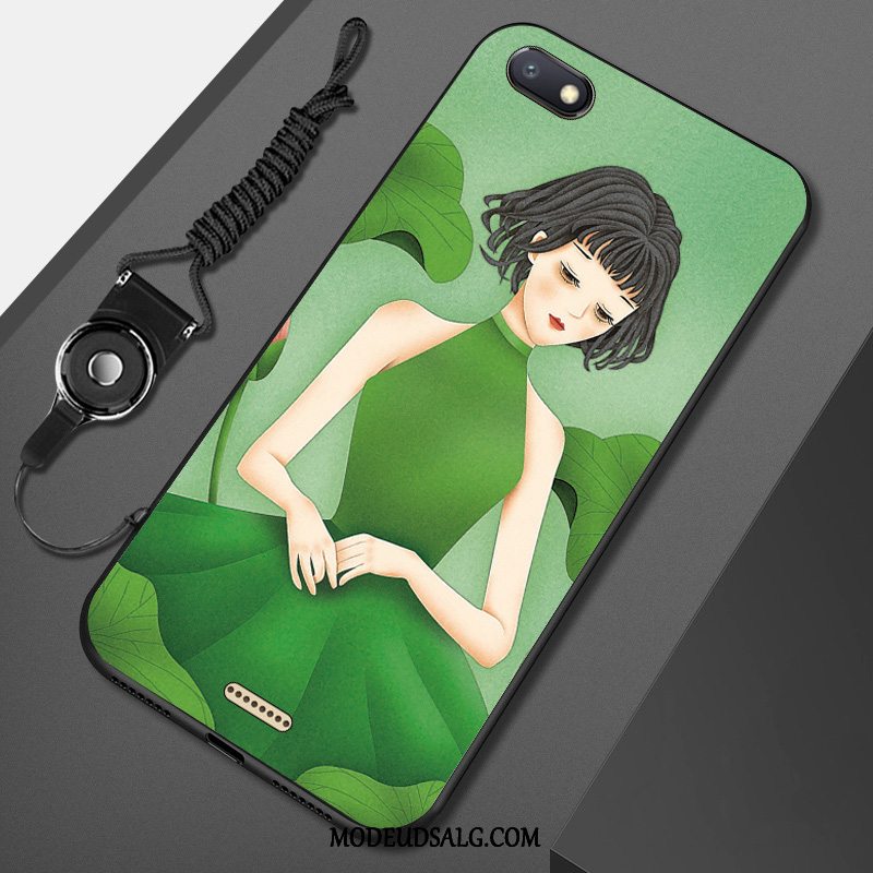 Xiaomi Redmi 6a Etui / Cover Blå Lille Sektion Hjerte Hængende Ornamenter Kunst