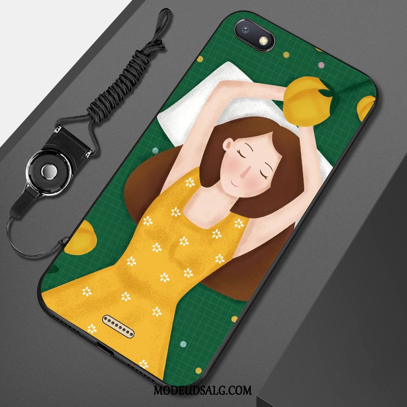 Xiaomi Redmi 6a Etui / Cover Blå Lille Sektion Hjerte Hængende Ornamenter Kunst