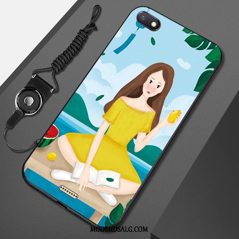 Xiaomi Redmi 6a Etui / Cover Blå Lille Sektion Hjerte Hængende Ornamenter Kunst