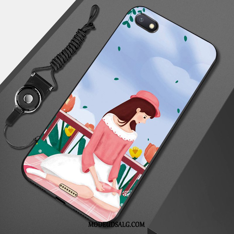 Xiaomi Redmi 6a Etui / Cover Blå Lille Sektion Hjerte Hængende Ornamenter Kunst