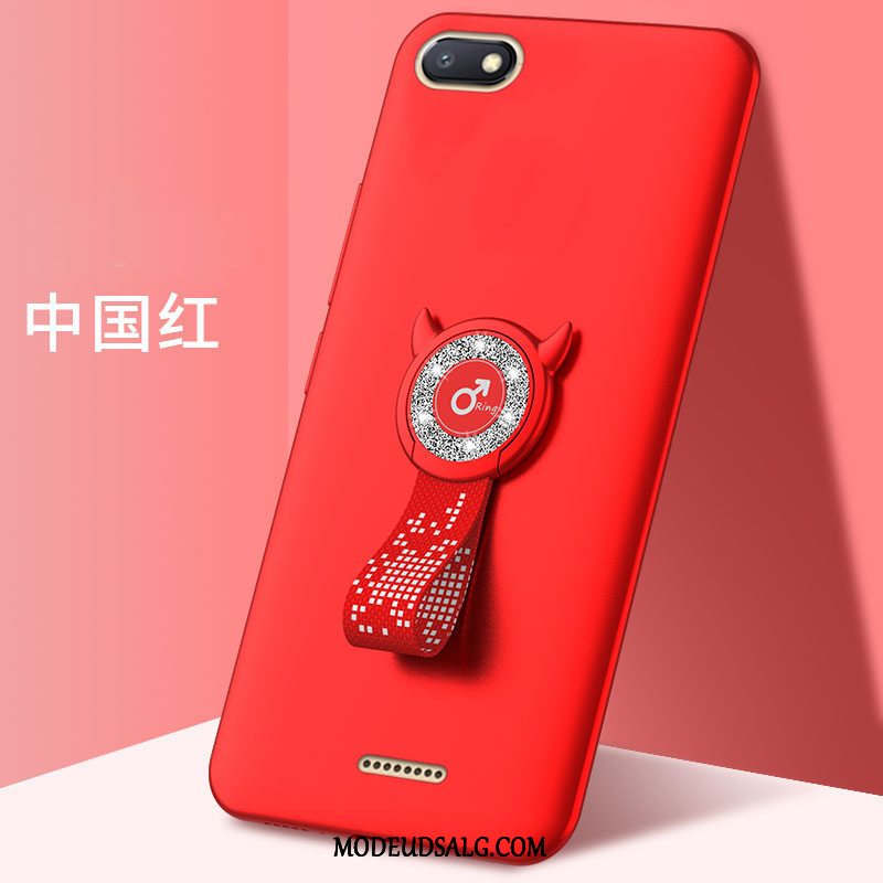 Xiaomi Redmi 6a Etui Cover Let Tynd Net Red Hård Anti-fald