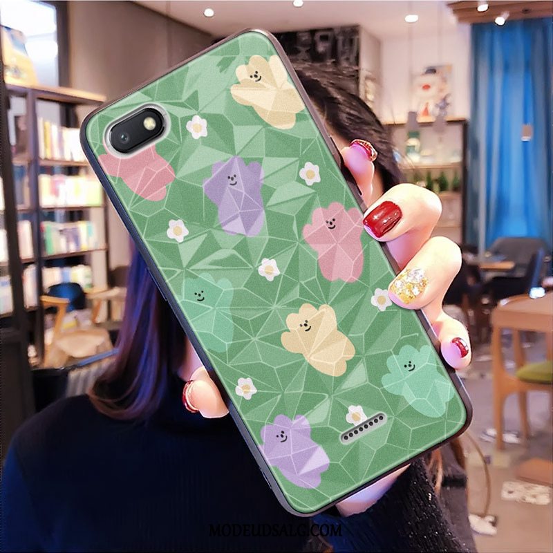 Xiaomi Redmi 6a Etui / Cover Lille Sektion Mønster Cartoon Net Red Grøn