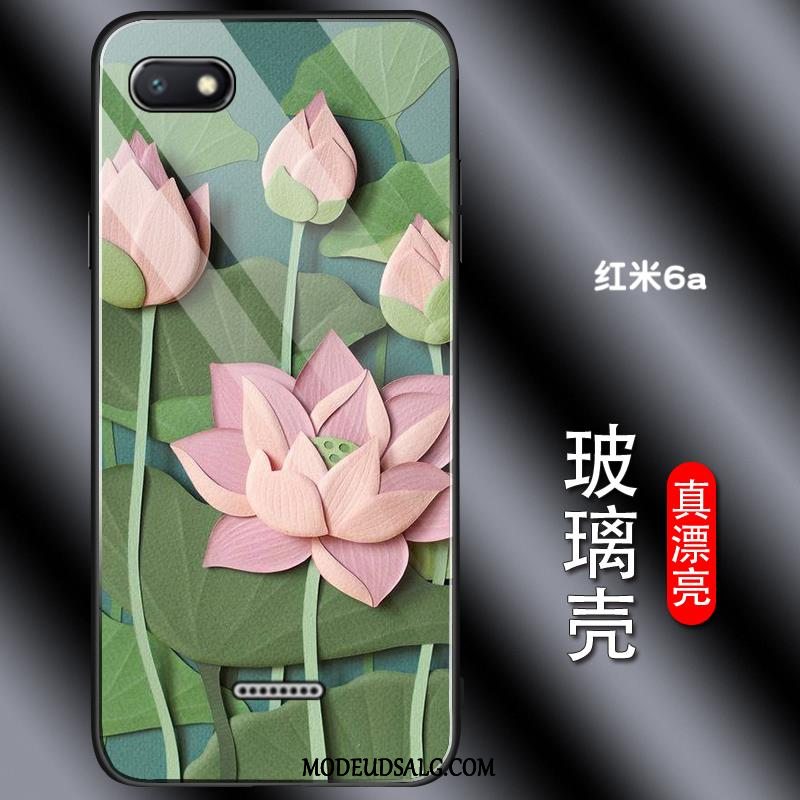 Xiaomi Redmi 6a Etui Morsom Beskyttelse Blomster Sort Grøn