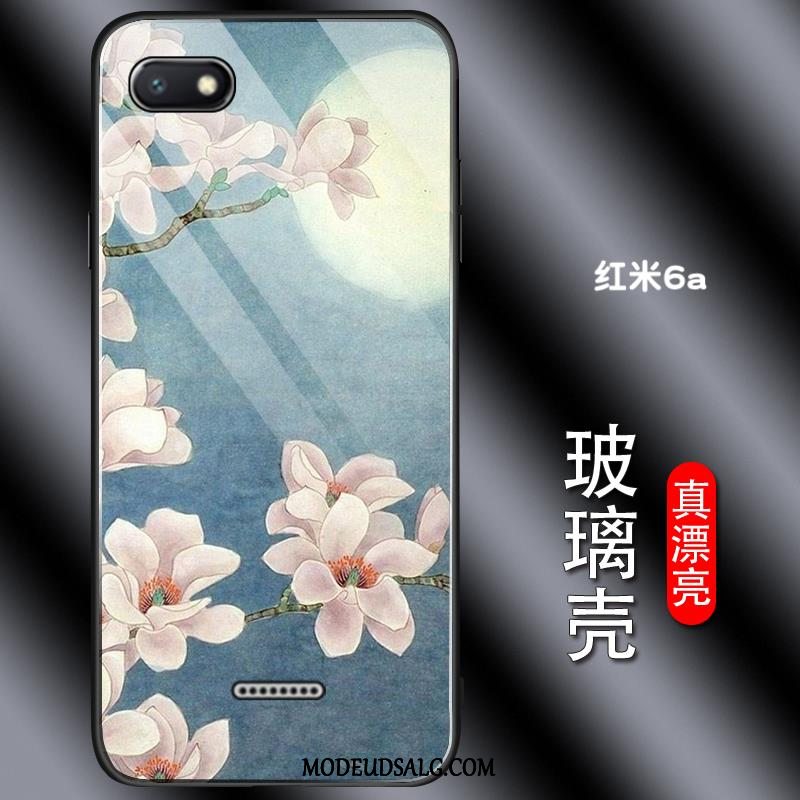 Xiaomi Redmi 6a Etui Morsom Beskyttelse Blomster Sort Grøn