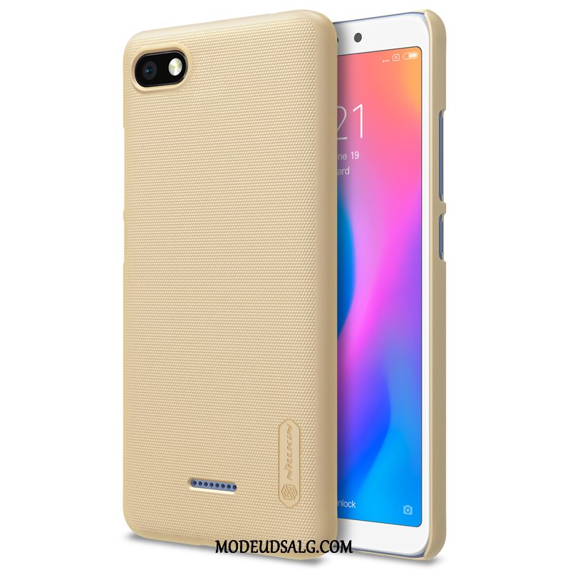 Xiaomi Redmi 6a Etui Nubuck Tynd Guld Anti-fald Lille Sektion