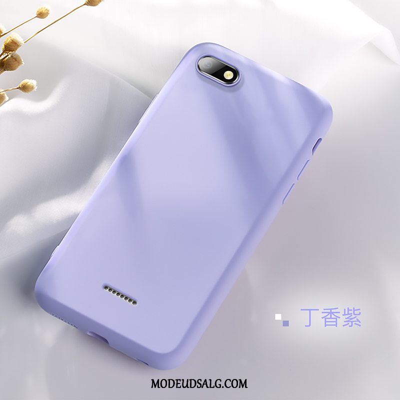 Xiaomi Redmi 6a Etui Rød Nubuck Lille Sektion Beskyttelse Sort