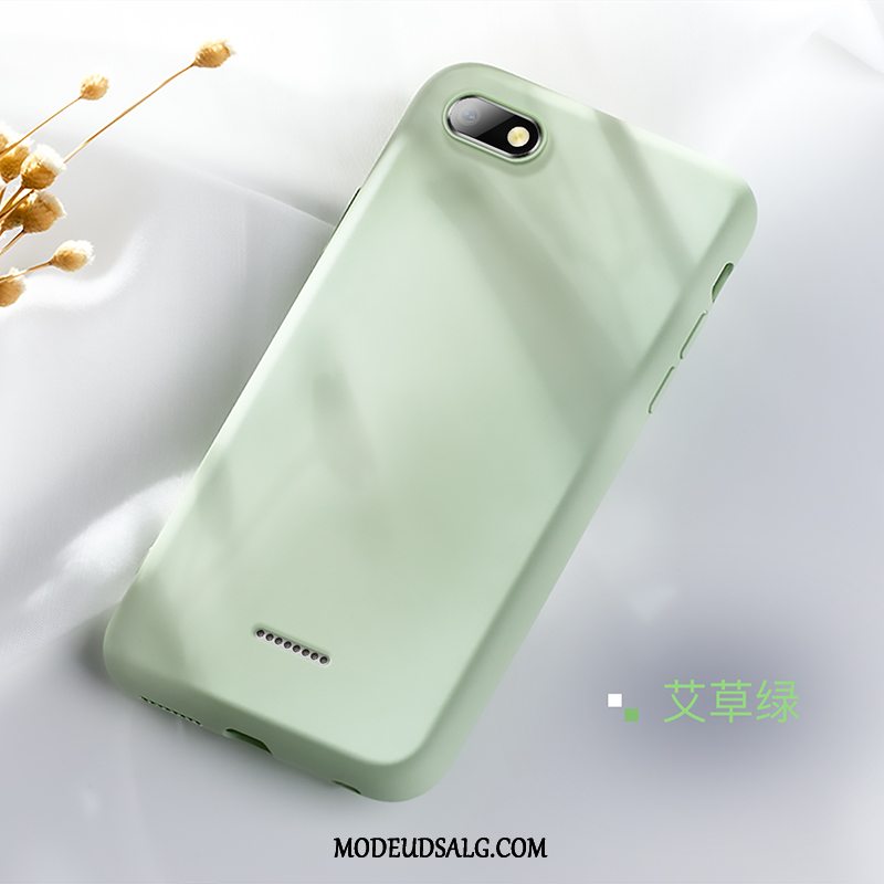 Xiaomi Redmi 6a Etui Rød Nubuck Lille Sektion Beskyttelse Sort