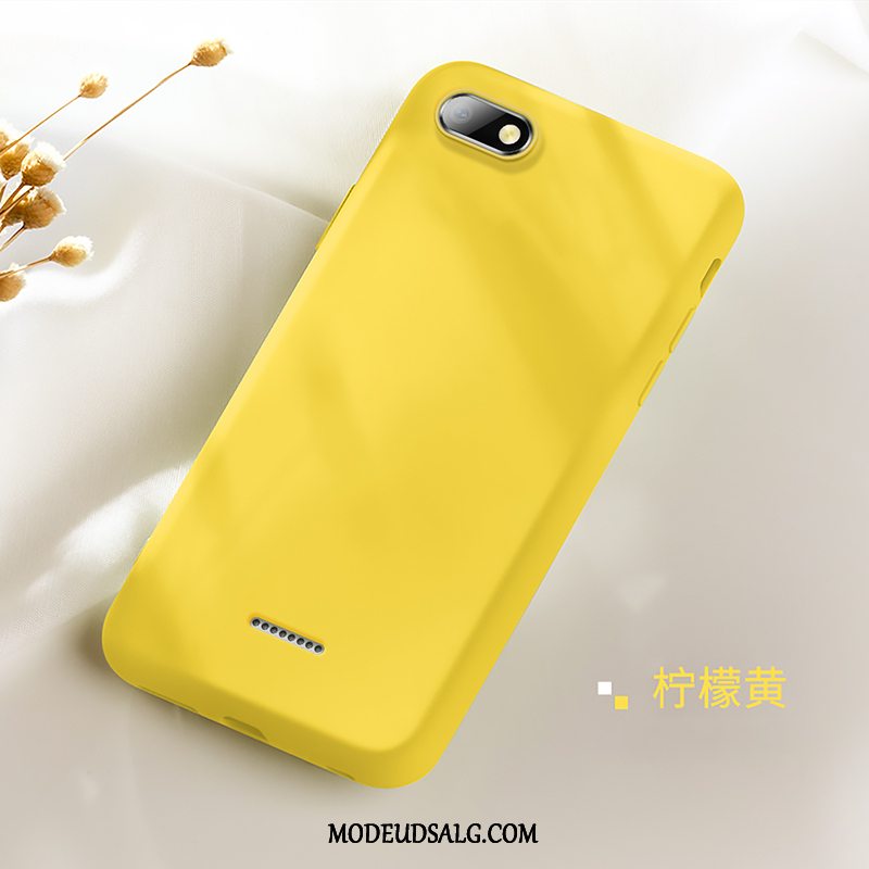 Xiaomi Redmi 6a Etui Rød Nubuck Lille Sektion Beskyttelse Sort