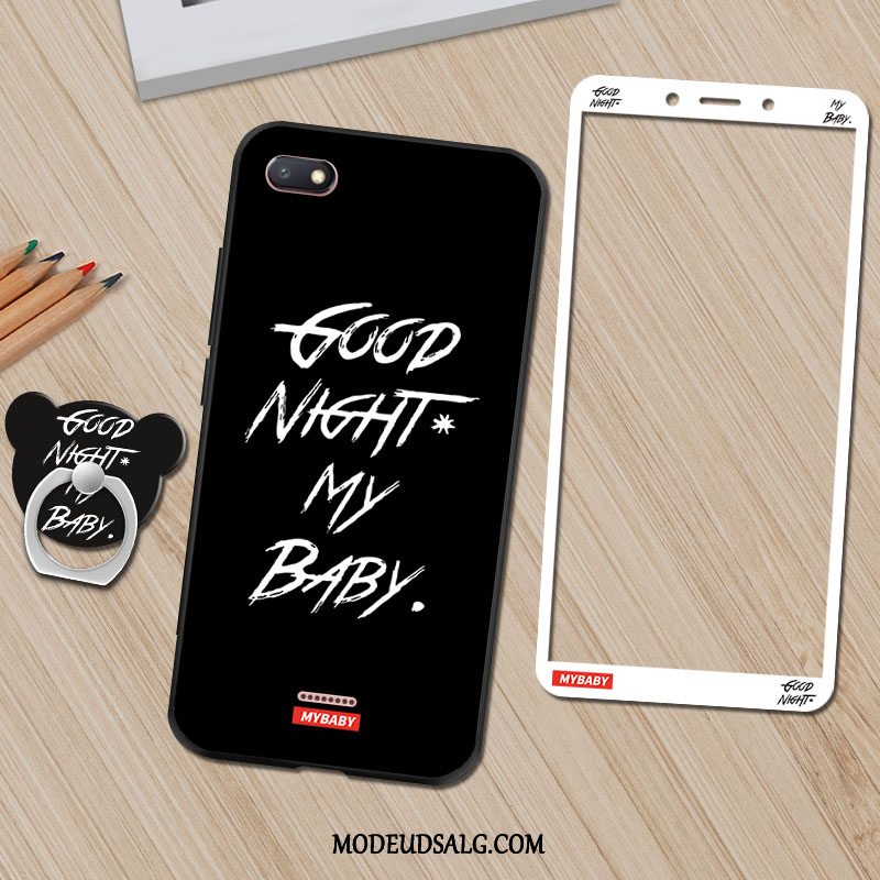 Xiaomi Redmi 6a Etui Sort Cover Cartoon Silikone Membrane