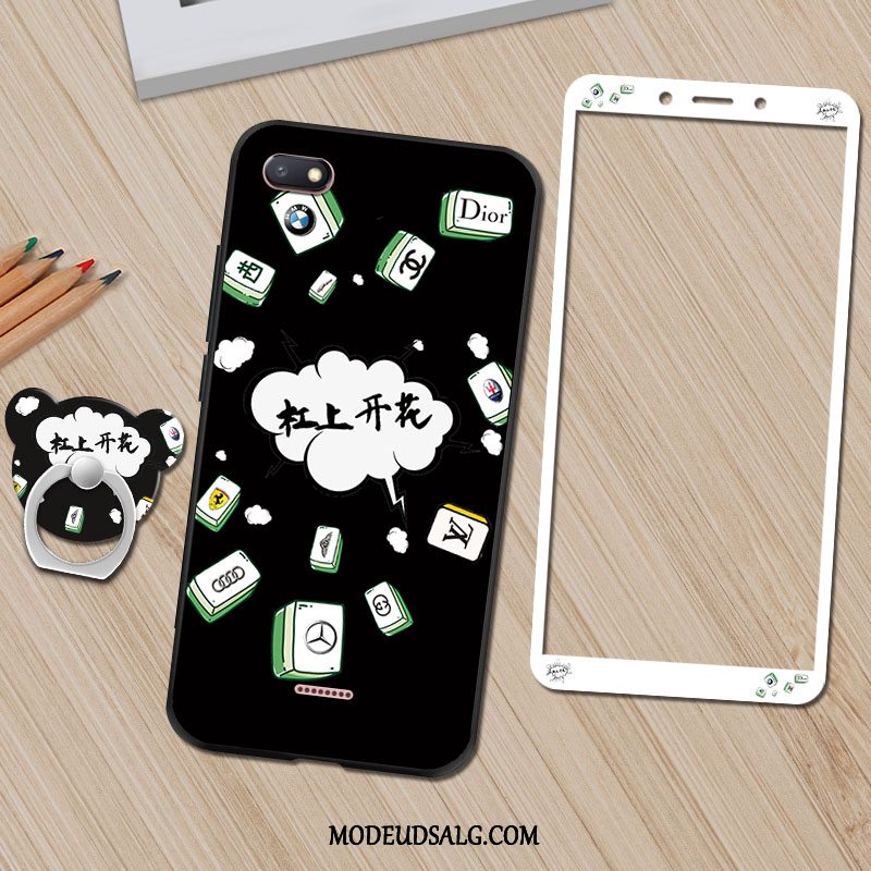 Xiaomi Redmi 6a Etui Sort Cover Cartoon Silikone Membrane