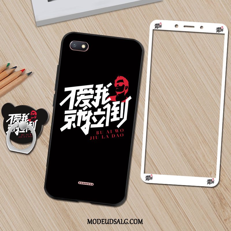 Xiaomi Redmi 6a Etui Sort Cover Cartoon Silikone Membrane