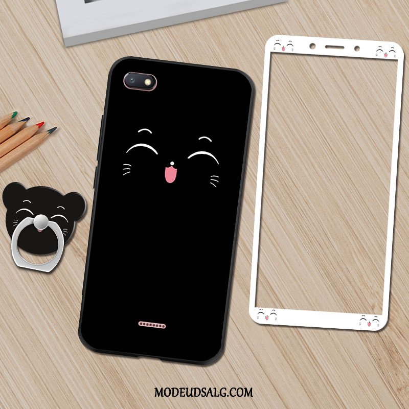 Xiaomi Redmi 6a Etui Sort Cover Cartoon Silikone Membrane