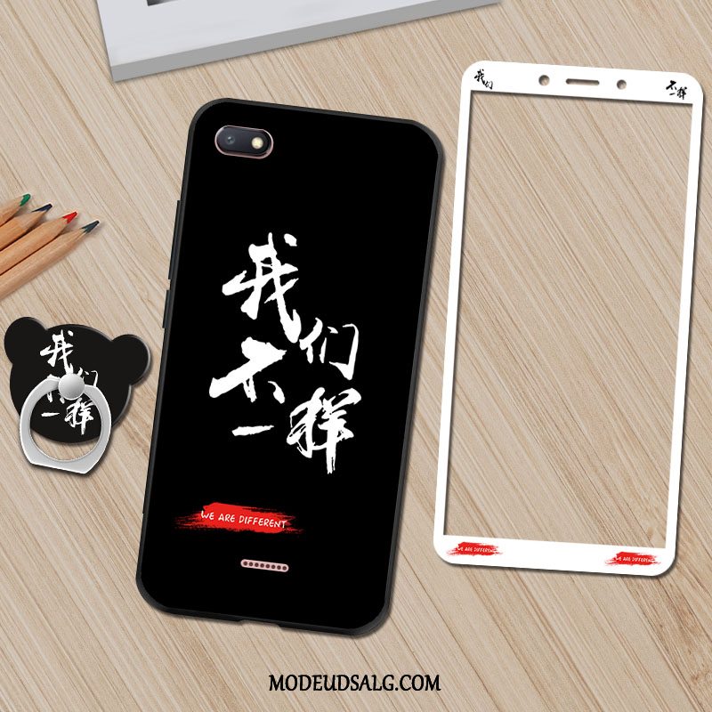 Xiaomi Redmi 6a Etui Sort Cover Cartoon Silikone Membrane