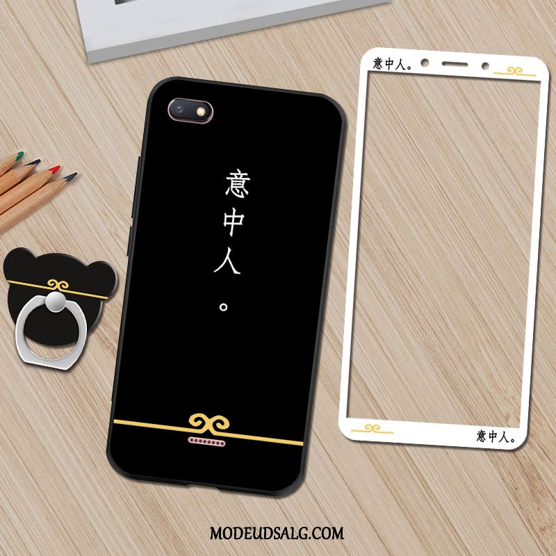 Xiaomi Redmi 6a Etui Sort Cover Cartoon Silikone Membrane