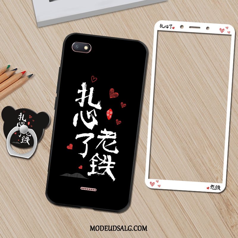 Xiaomi Redmi 6a Etui Sort Cover Cartoon Silikone Membrane