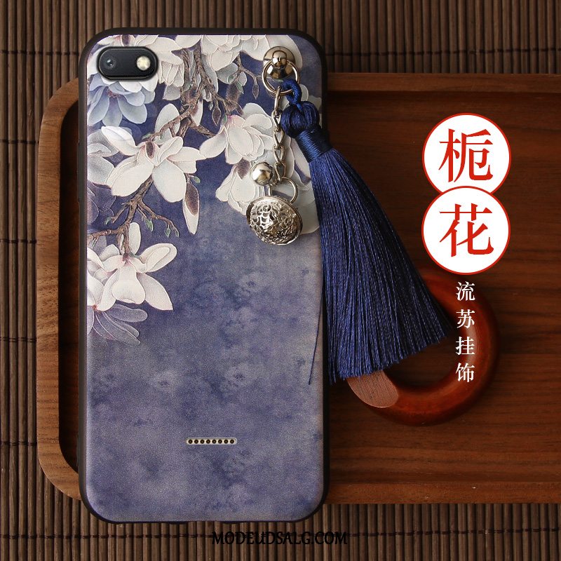 Xiaomi Redmi 6a Etui Tassel Cover Vintage Hvid Blød