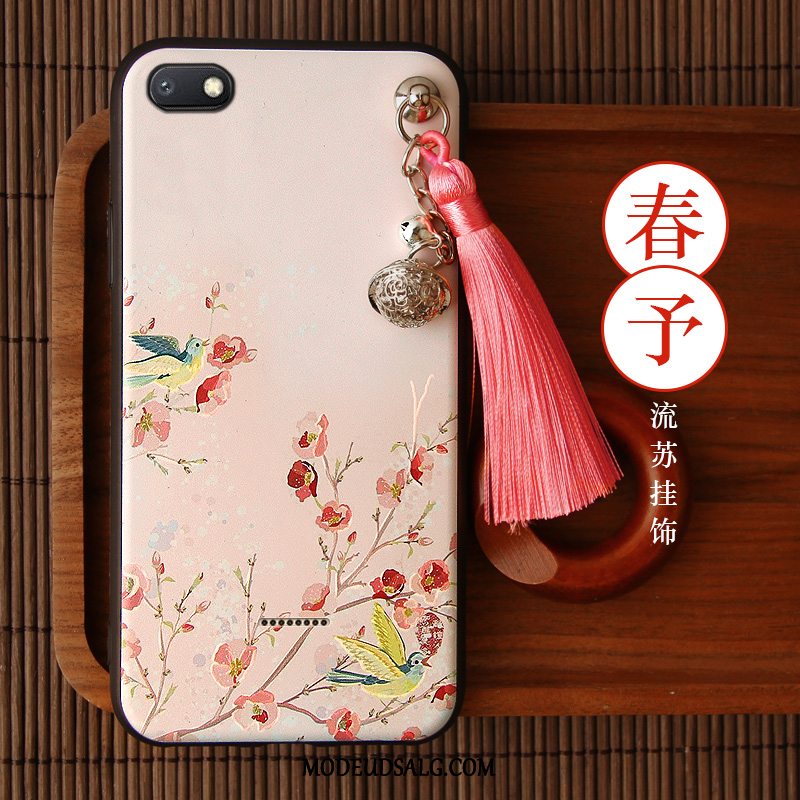 Xiaomi Redmi 6a Etui Tassel Cover Vintage Hvid Blød