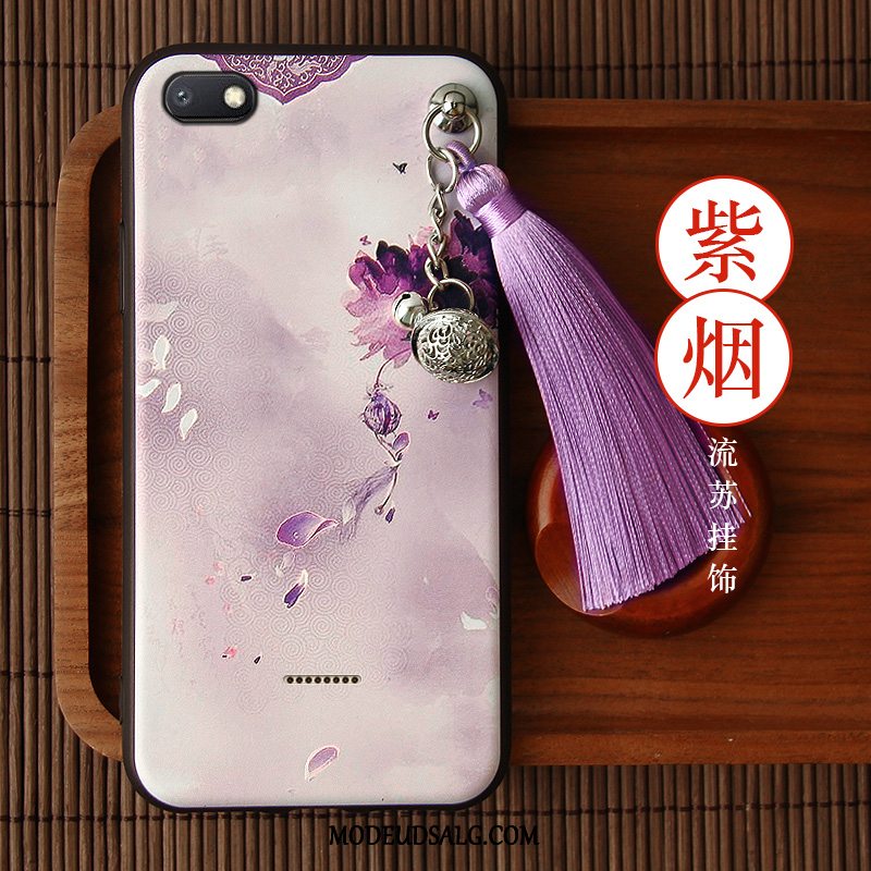 Xiaomi Redmi 6a Etui Tassel Cover Vintage Hvid Blød