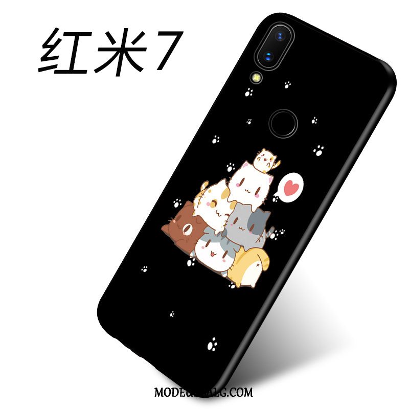 Xiaomi Redmi 7 Etui Alt Inklusive Smuk Net Red Cover Ny