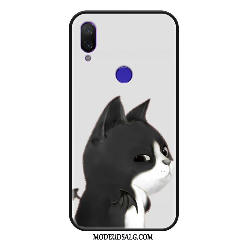 Xiaomi Redmi 7 Etui Beskyttelse Lille Sektion Cartoon Nubuck Grå