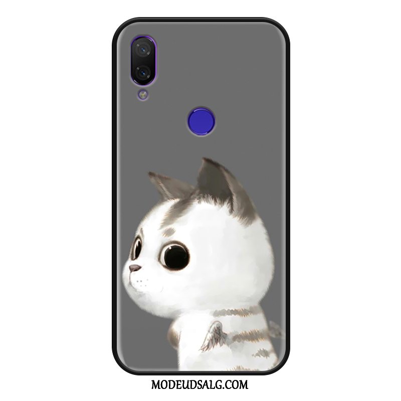 Xiaomi Redmi 7 Etui Beskyttelse Lille Sektion Cartoon Nubuck Grå