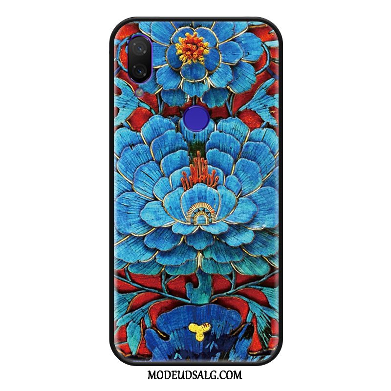 Xiaomi Redmi 7 Etui Cover Alt Inklusive Blomster Guld Anti-fald