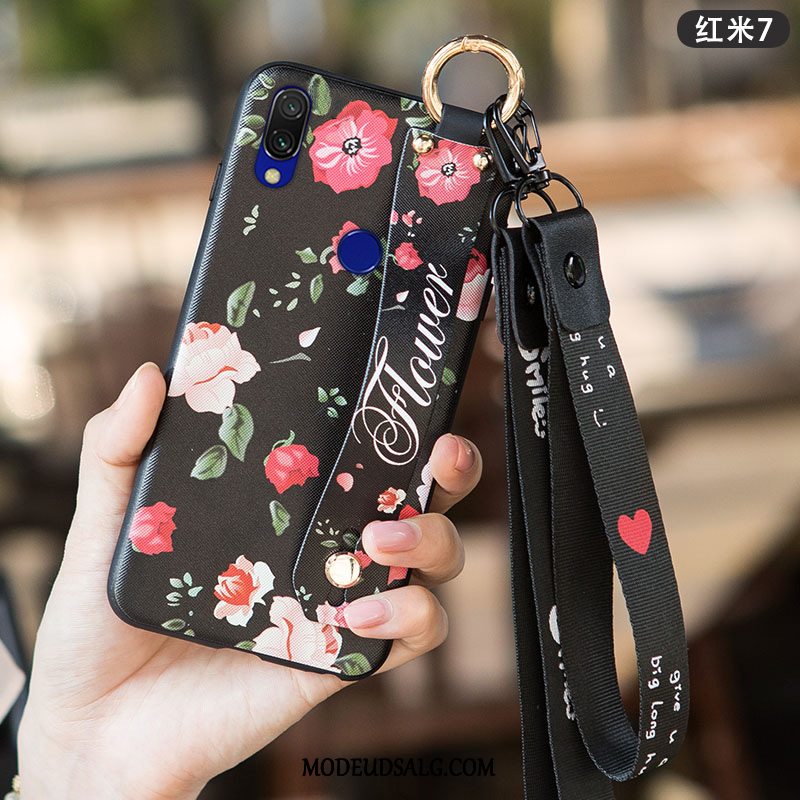 Xiaomi Redmi 7 Etui / Cover Frisk Kreativ Sort Trend Kunst