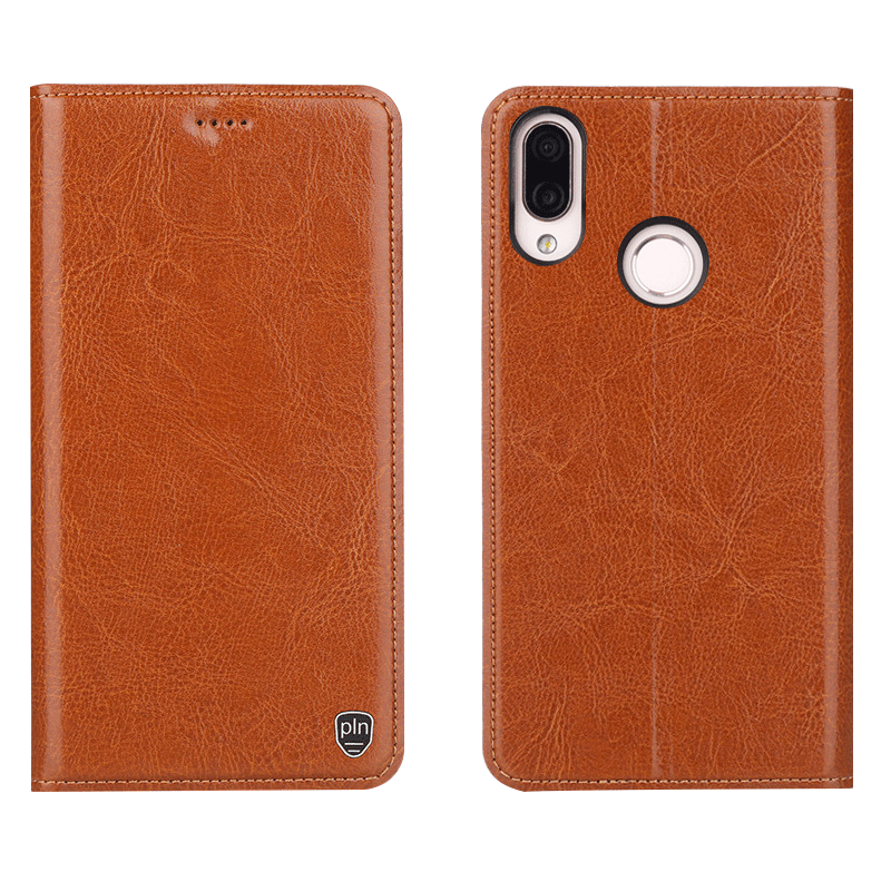 Xiaomi Redmi 7 Etui / Cover Rød Mønster Grå Alt Inklusive Lædertaske