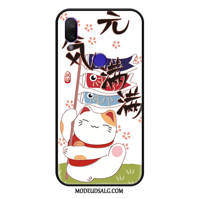 Xiaomi Redmi 7 Etui Hvid Cartoon Alt Inklusive Nubuck Smuk