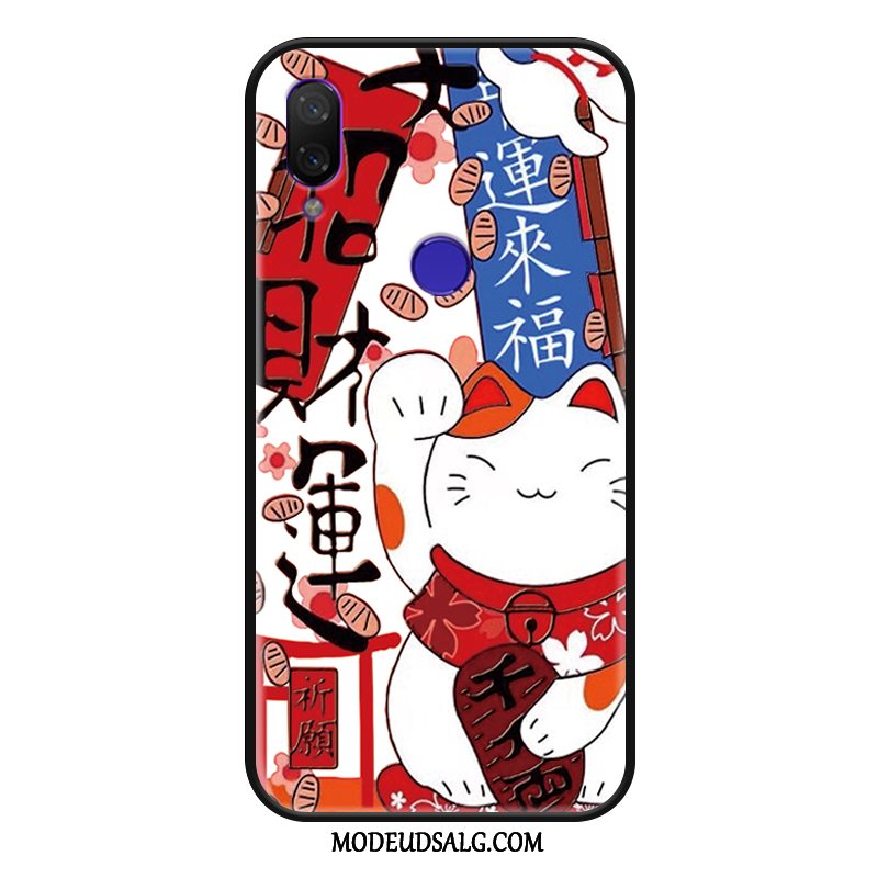 Xiaomi Redmi 7 Etui Hvid Cartoon Alt Inklusive Nubuck Smuk