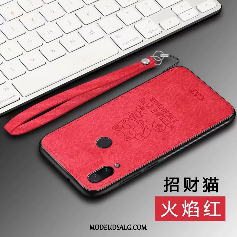 Xiaomi Redmi 7 Etui Hængende Ornamenter Trend Hærdning Rød Silikone