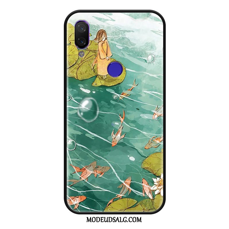 Xiaomi Redmi 7 Etui Kreativ Beskyttelse Nubuck Guld Relief