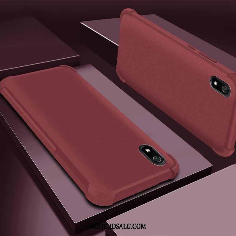 Xiaomi Redmi 7a Etui Beskyttelse Cover Hængende Ornamenter Nubuck Lilla