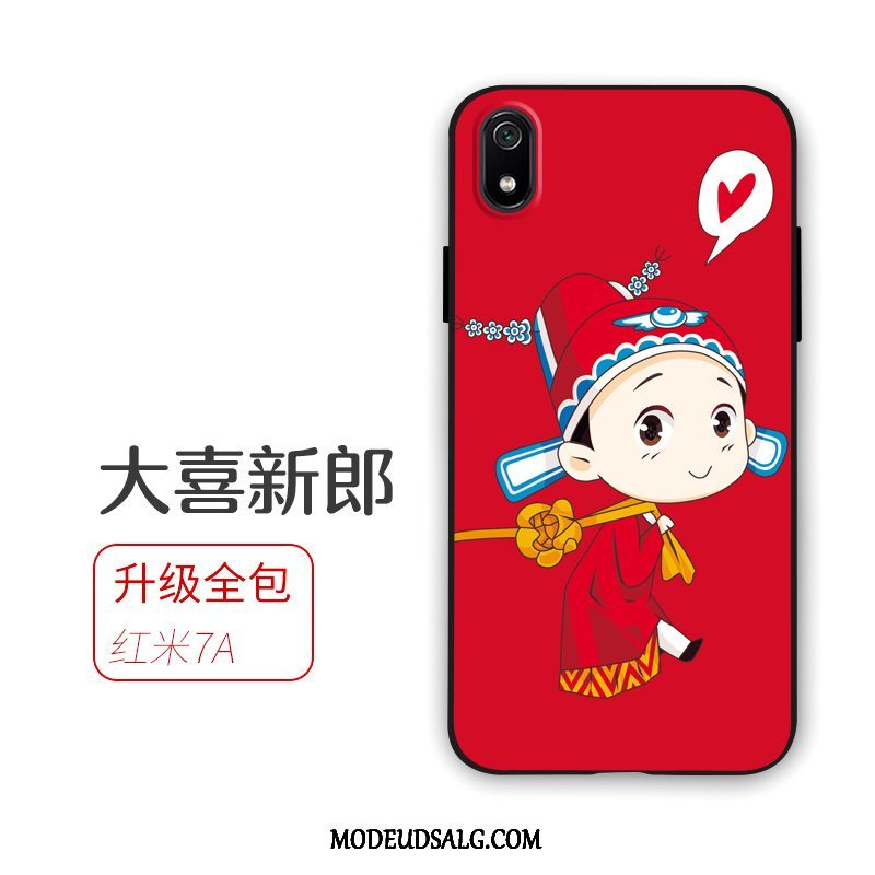 Xiaomi Redmi 7a Etui Blød Rød Anti-fald Elskeren Cover