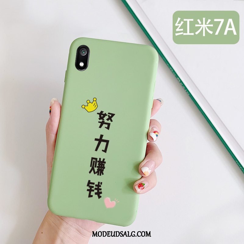 Xiaomi Redmi 7a Etui / Cover Anti-fald Simple Frisk Grøn