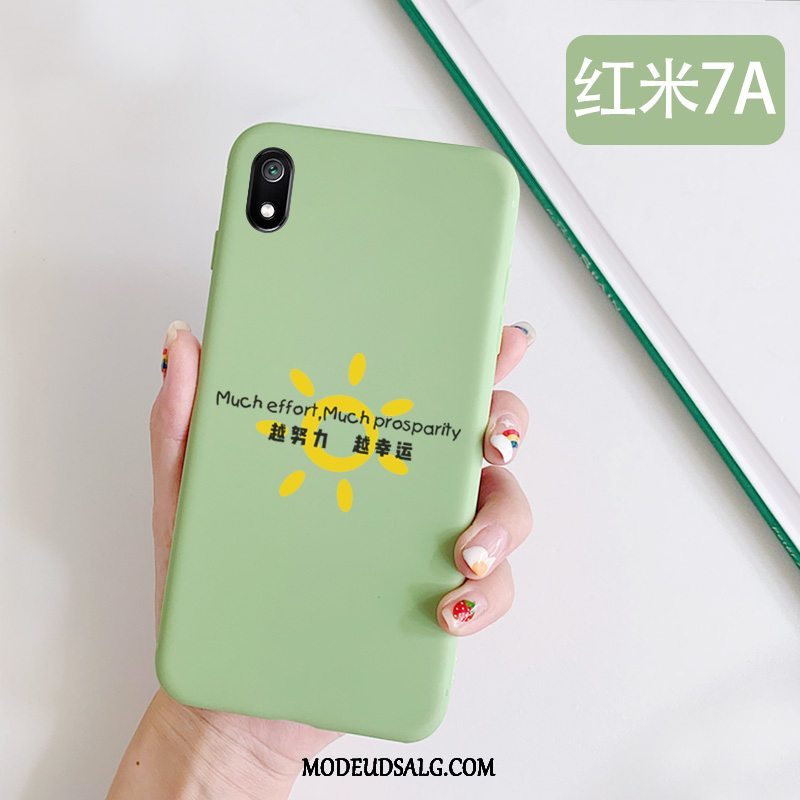 Xiaomi Redmi 7a Etui / Cover Anti-fald Simple Frisk Grøn