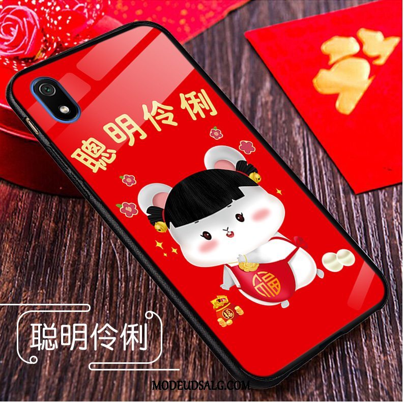 Xiaomi Redmi 7a Etui / Cover Rotte Rød Cartoon Ny Glas