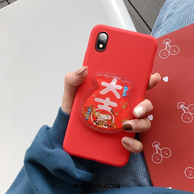 Xiaomi Redmi 7a Etui / Cover Trendy Net Red Anti-fald Beskyttelse