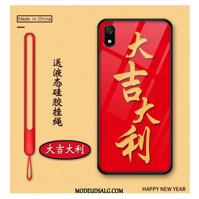 Xiaomi Redmi 7a Etui Ny Rød Wealth Beskyttelse Cartoon