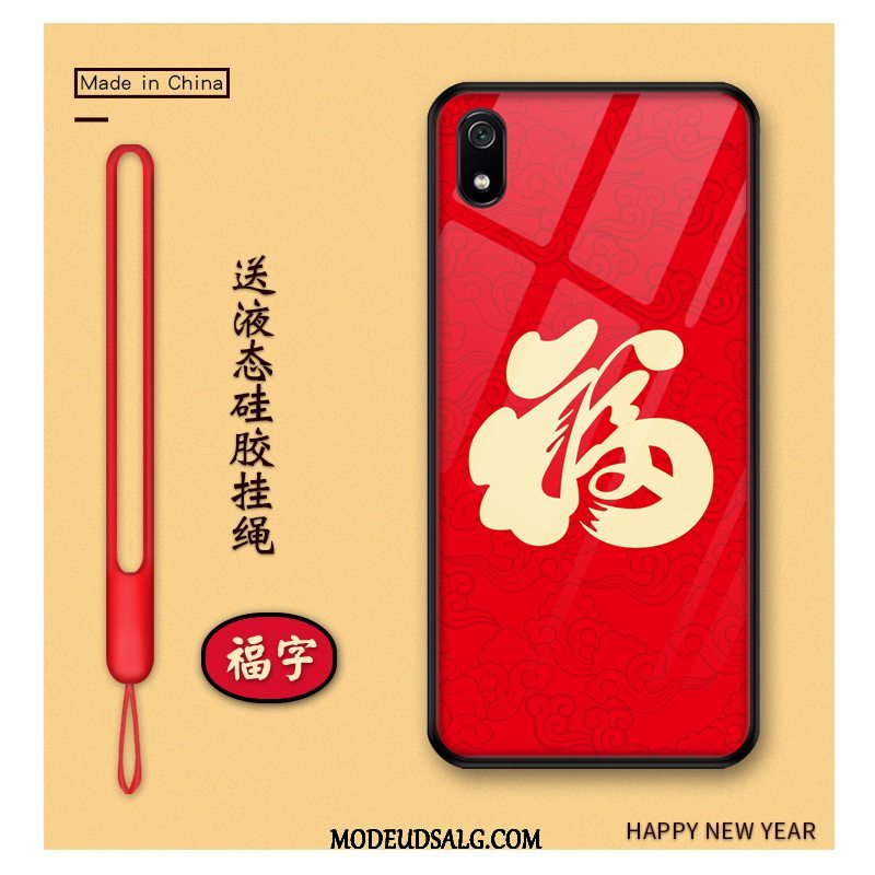 Xiaomi Redmi 7a Etui Ny Rød Wealth Beskyttelse Cartoon