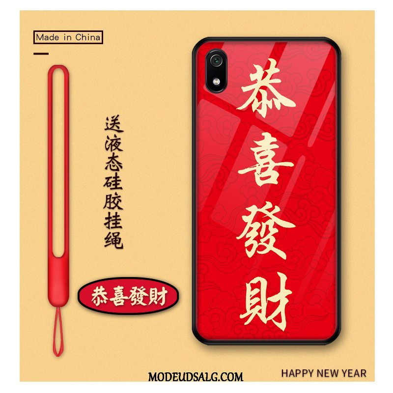 Xiaomi Redmi 7a Etui Ny Rød Wealth Beskyttelse Cartoon